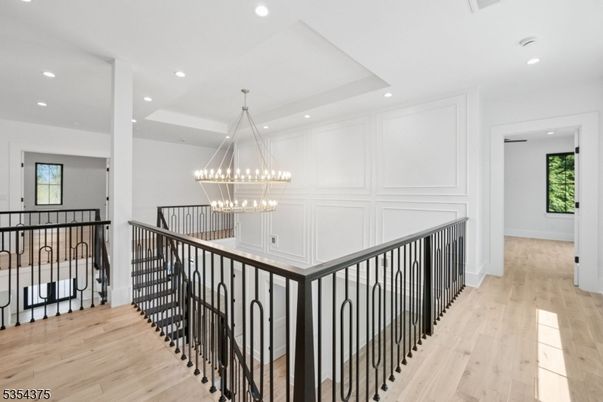 Chandelier, Interior, Recessed Lighting, Wood Texture Flooring