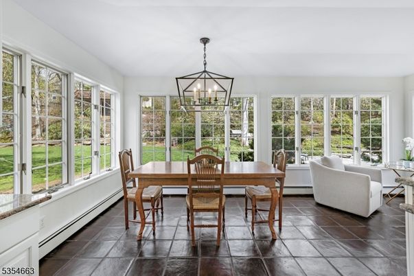 Dining room, Interior, Pendant Lights, Sun Room