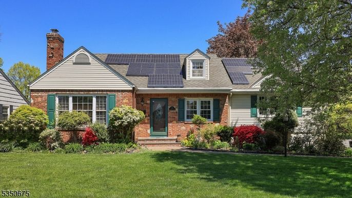 Exterior, Facade, Brick Facade, Solar Panels, Cape Cod
