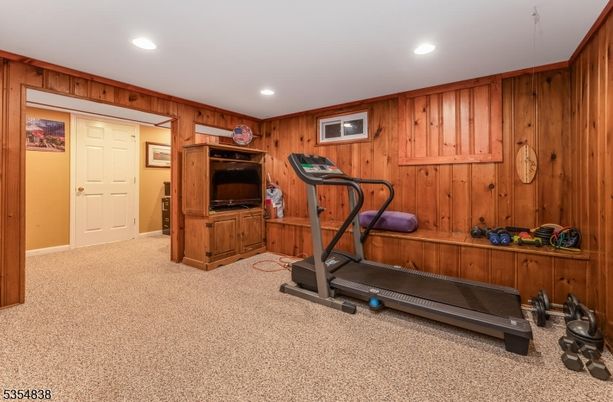 Fitness Equipment, Interior, Recessed Lighting, Wooden Walls