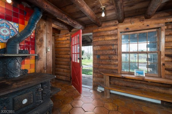 Fireplace, Interior, Wooden Beams, Wooden Ceilings, Wooden Walls
