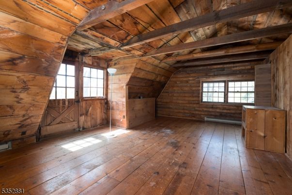 Empty room, Interior, Wooden Beams, Wooden Ceilings, Wood Texture Flooring, Wooden Walls