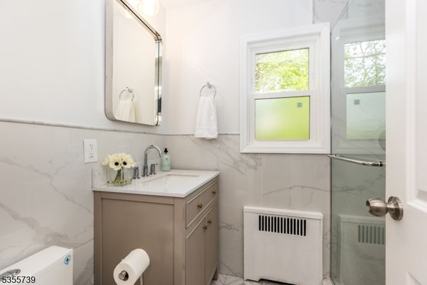 Bathroom, Glass Shower, Interior, Marble Walls