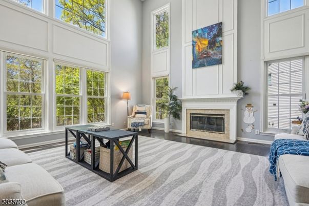 Fireplace, Home Office, Interior, Wood Texture Flooring
