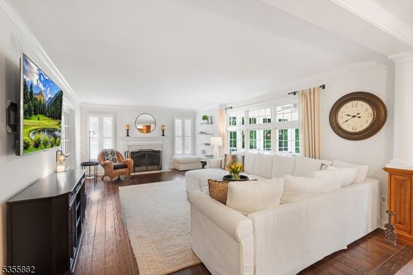 Fireplace, Interior, Living room, Wood Texture Flooring