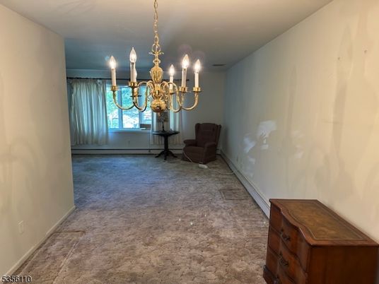 Chandelier, Empty room, Interior