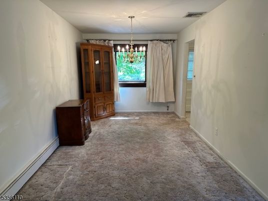 Chandelier, Empty room, Interior