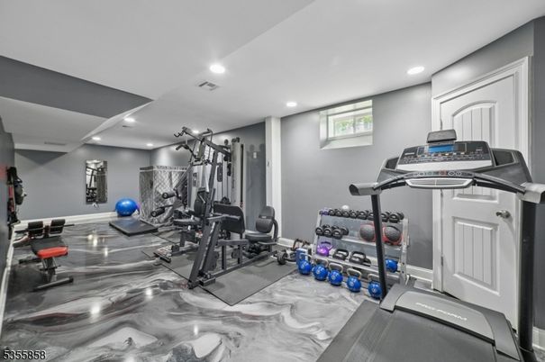 Fitness Equipment, Interior, Recessed Lighting
