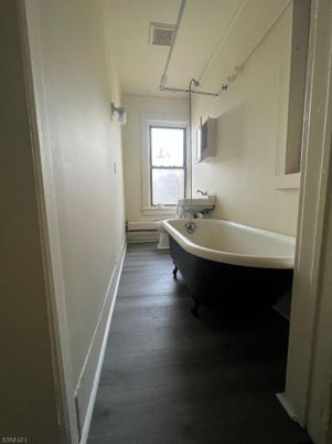 Bathroom, Free Standing Baths, Interior, Wood Texture Flooring