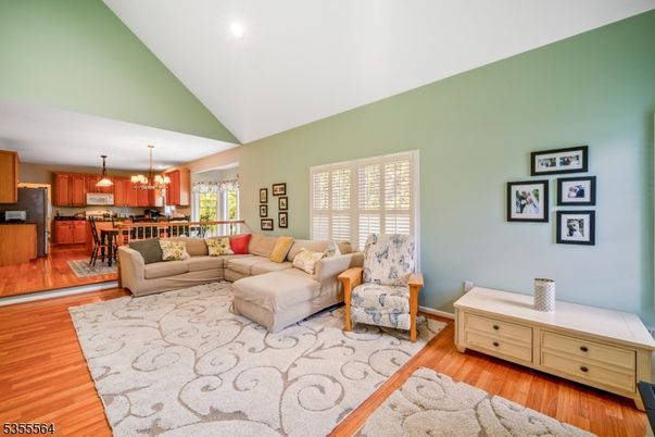 Dining room, Interior, Kitchen, Living room, Pendant Lights, Recessed Lighting, Wood Texture Flooring