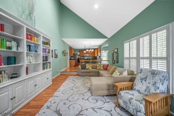 Interior, Kitchen, Living room, Pendant Lights, Recessed Lighting, Wood Texture Flooring