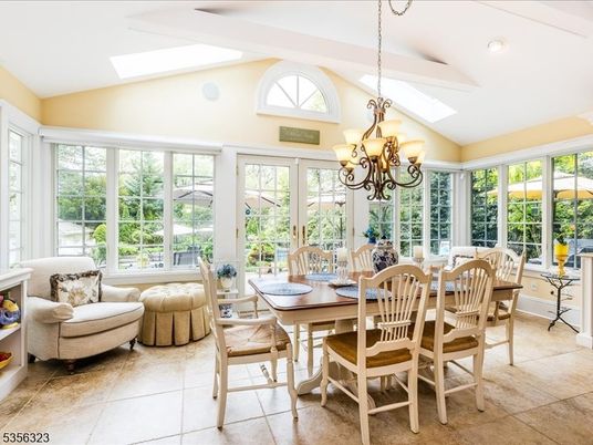 Chandelier, Dining room, Interior, Recessed Lighting, Sun Room