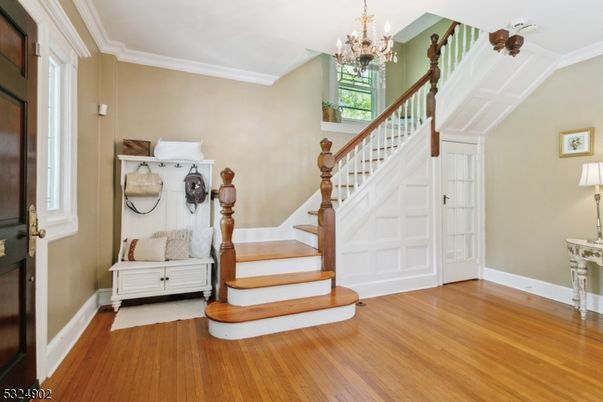 Chandelier, Interior, Wood Texture Flooring