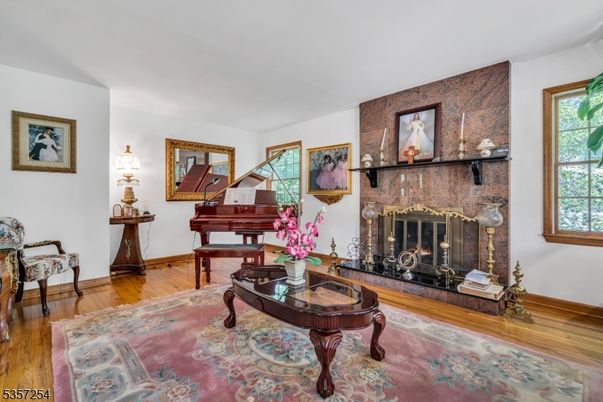 Fireplace, Interior, Piano, Wood Texture Flooring