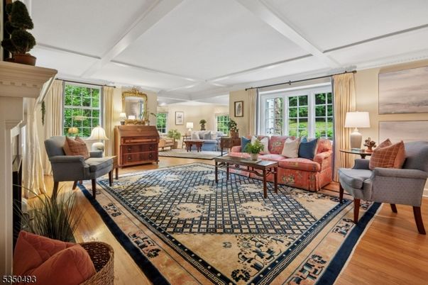 Chandelier, Fireplace, Interior, Living room, Wood Texture Flooring
