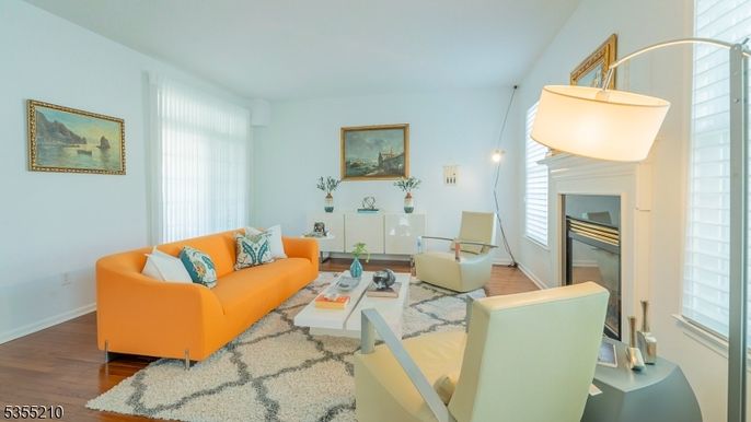 Interior, Living room, Pendant Lights, Wood Texture Flooring