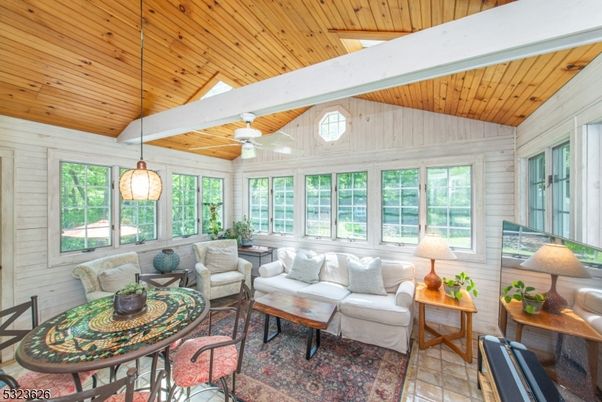 Interior, Living room, Pendant Lights, Sun Room, Wooden Beams, Wooden Ceilings