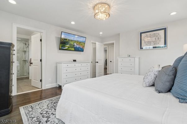 Bathroom, Bedroom, Interior, Recessed Lighting, Wood Texture Flooring