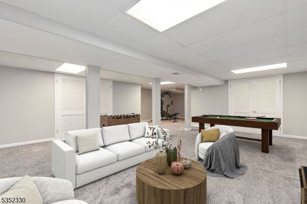 Billiard Table, Game Room, Interior, Living room, Recessed Lighting