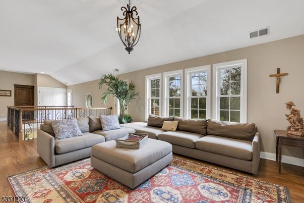 Interior, Living room, Pendant Lights, Wood Texture Flooring