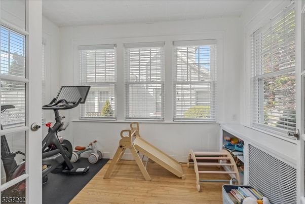 Fitness Equipment, Interior, Wood Texture Flooring