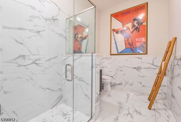 Bathroom, Glass Shower, Interior, Marble, Marble Walls