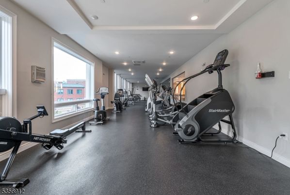 Fitness Equipment, Gym, Interior, Recessed Lighting