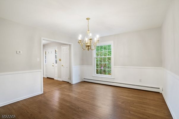 Chandelier, Empty room, Interior, Wood Texture Flooring