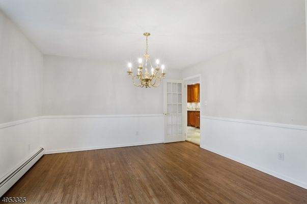 Chandelier, Empty room, Interior, Wood Texture Flooring