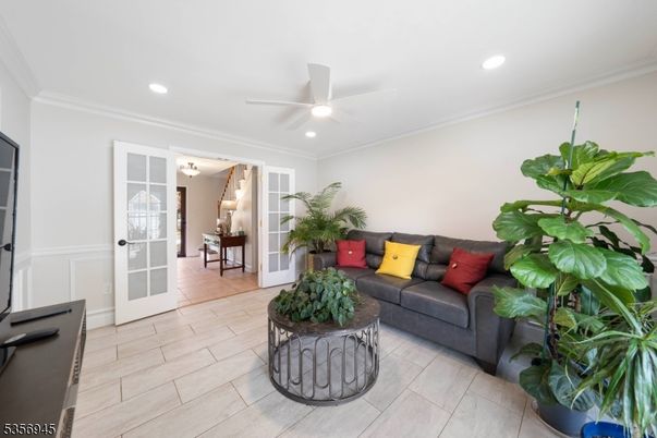 Interior, Living room, Recessed Lighting
