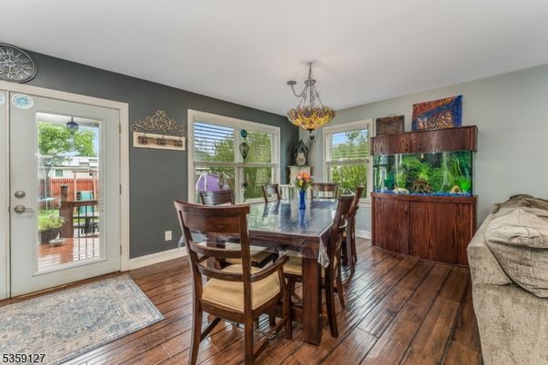 Dining room, Interior, Wood Texture Flooring