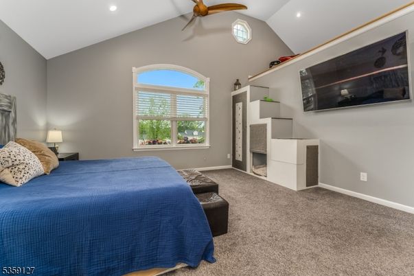 Bedroom, Fireplace, Interior, Recessed Lighting