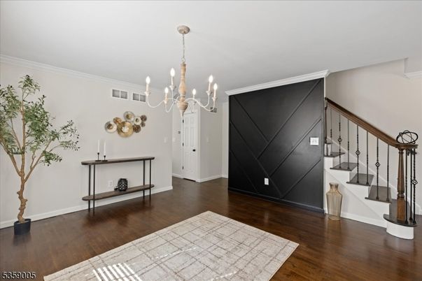 Chandelier, Interior, Wood Texture Flooring