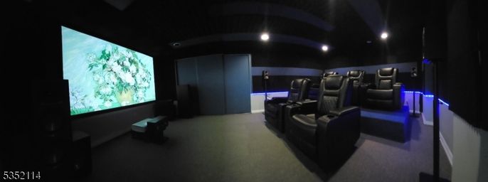 Home Theatre Room, Interior, Projection Screen, Recessed Lighting, Theatre Room