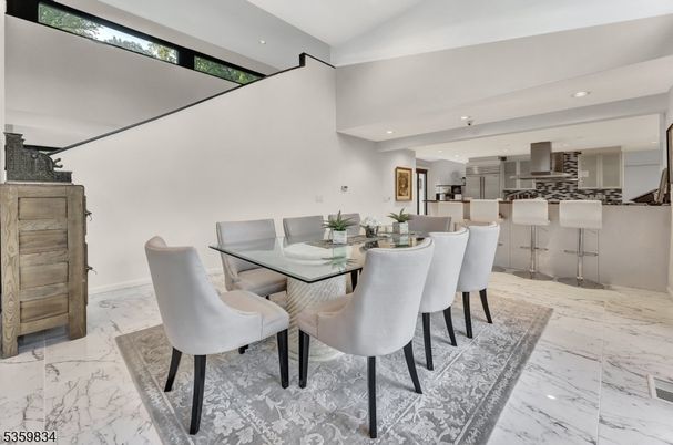 Dining room, Interior, Kitchen, Marble, Recessed Lighting