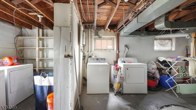 Interior, Utility Closets, Washer, Wooden Beams, Wooden Ceilings