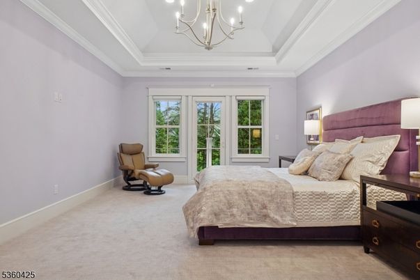 Bedroom, Chandelier, Interior, Recessed Lighting
