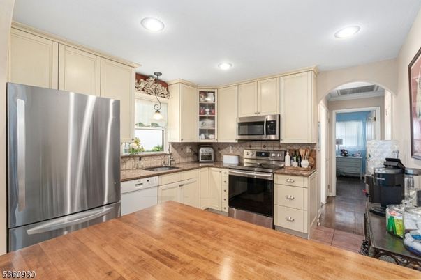 Interior, Kitchen, Recessed Lighting, Stainless Steel Appliances