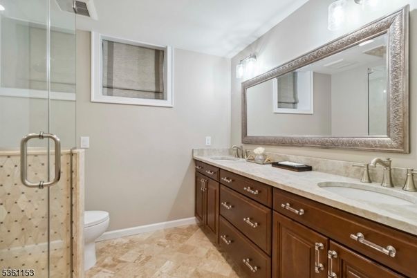 Bathroom, Dual Sink Vanities, Glass Shower, Interior