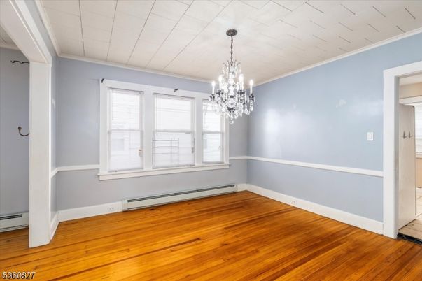 Chandelier, Empty room, Interior, Wood Texture Flooring