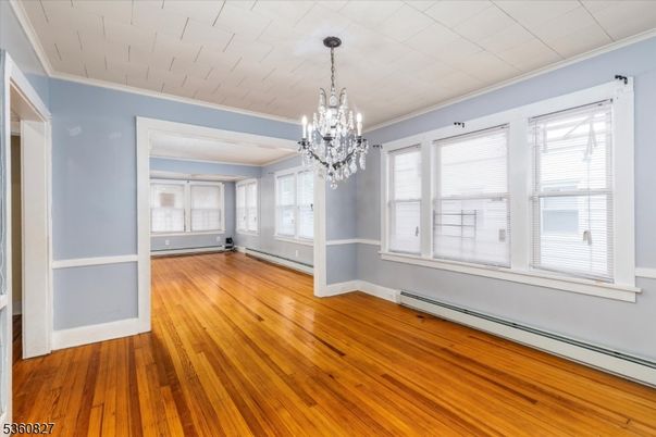 Chandelier, Empty room, Interior, Wood Texture Flooring