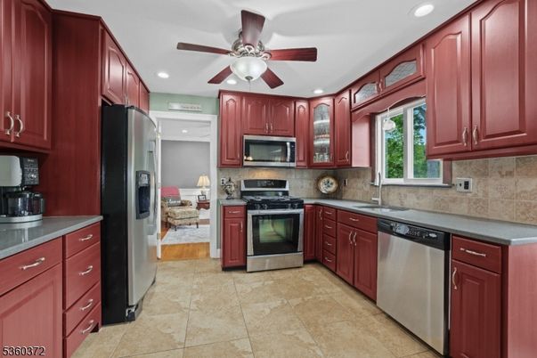 Interior, Kitchen, Recessed Lighting, Stainless Steel Appliances