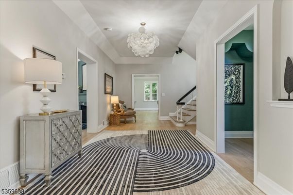 Chandelier, Interior, Wood Texture Flooring