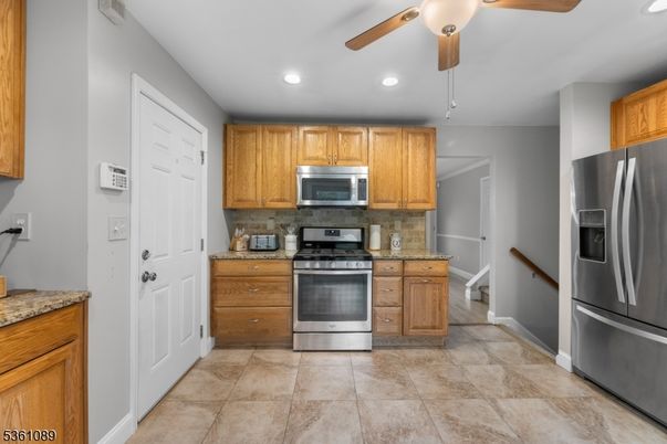 Interior, Kitchen, Recessed Lighting, Stainless Steel Appliances