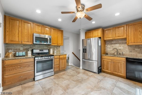 Interior, Kitchen, Recessed Lighting, Stainless Steel Appliances