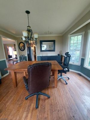 Chandelier, Game Room, Home Office, Interior, Wood Texture Flooring