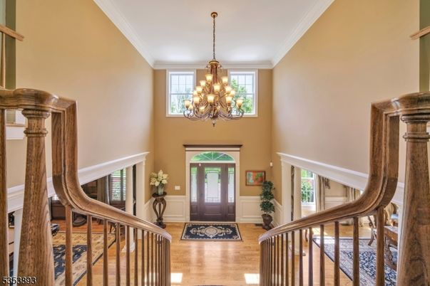 Chandelier, Interior, Wood Texture Flooring