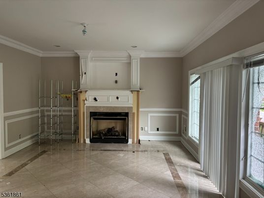 Empty room, Fireplace, Interior