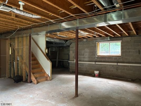 Interior, Stone Walls, Wooden Beams