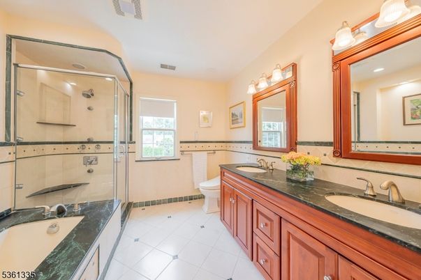 Bathroom, Dual Sink Vanities, Glass Shower, Interior